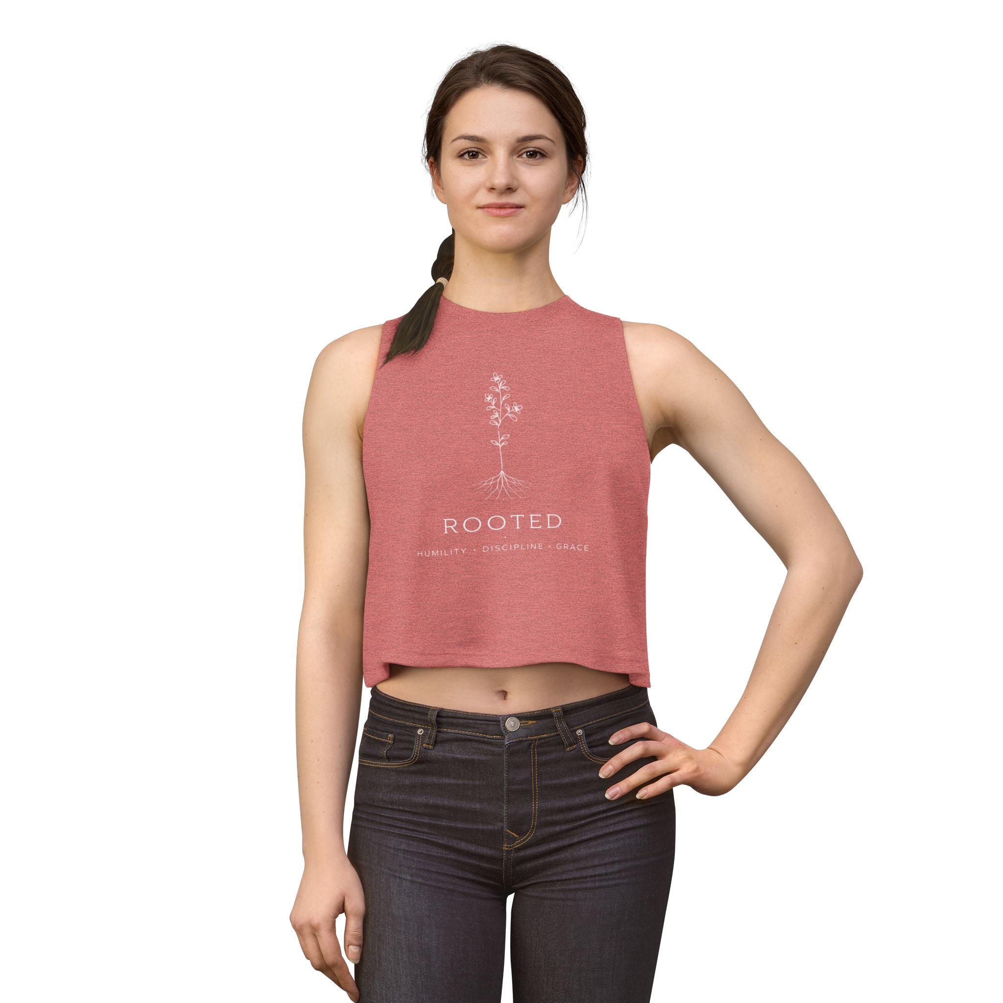 Rooted Crop Top — Women's Barre Workout Tank