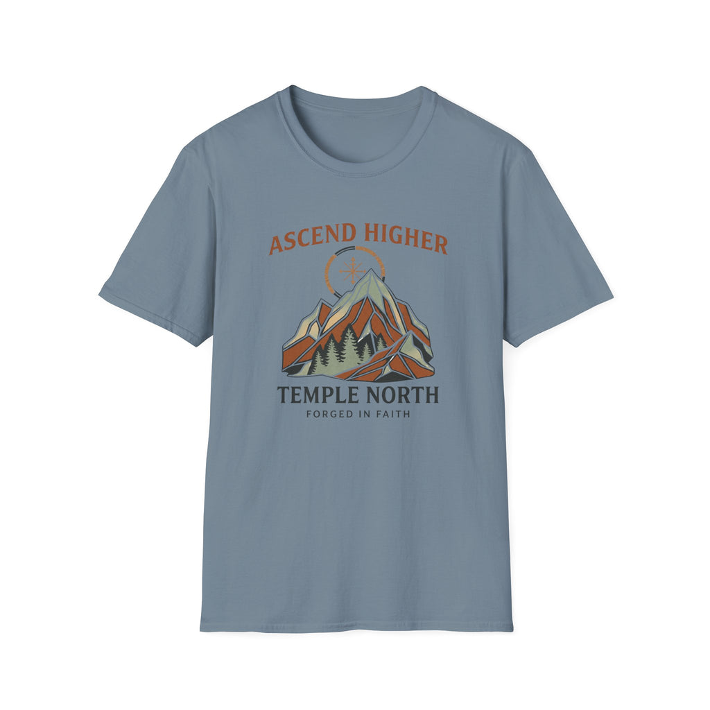 Ascend Higher-Forged In Faith-Temple North-T-Shirt