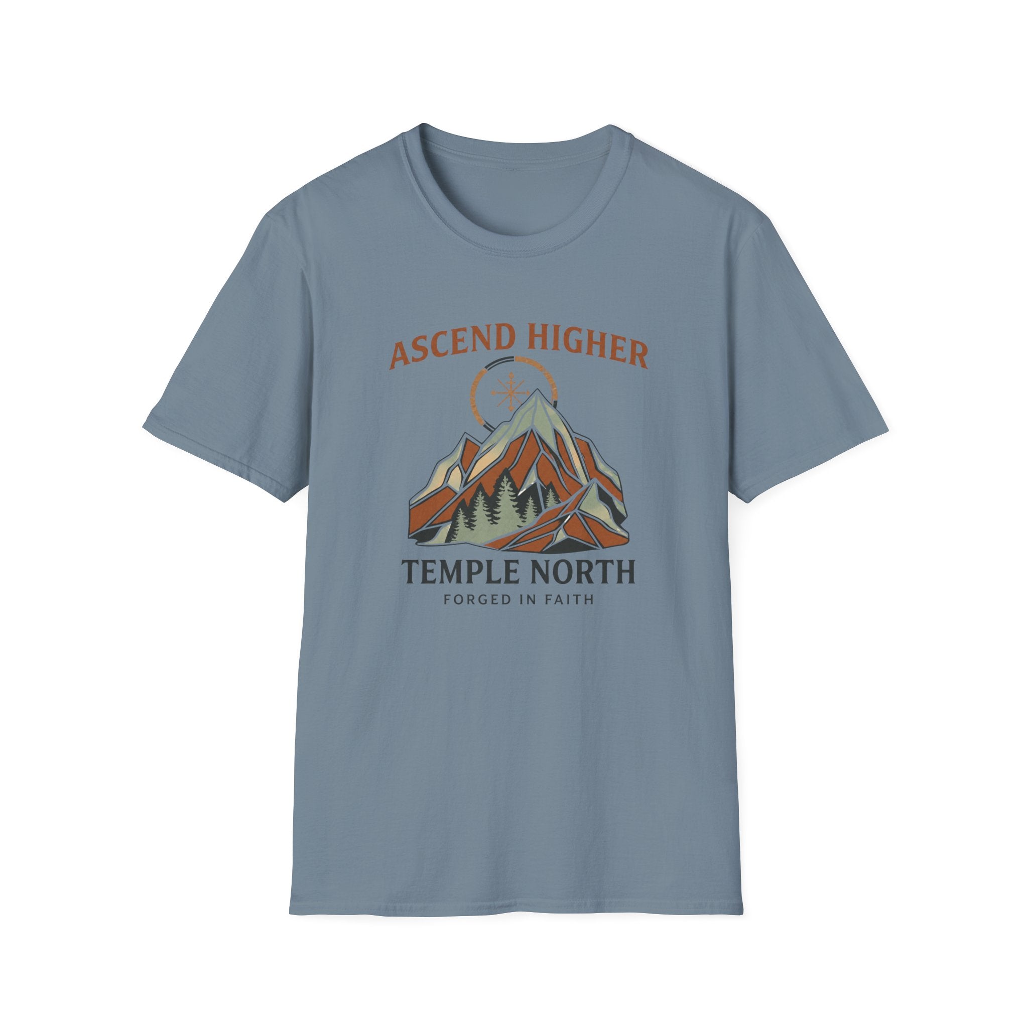 Ascend Higher-Forged In Faith-Temple North-T-Shirt