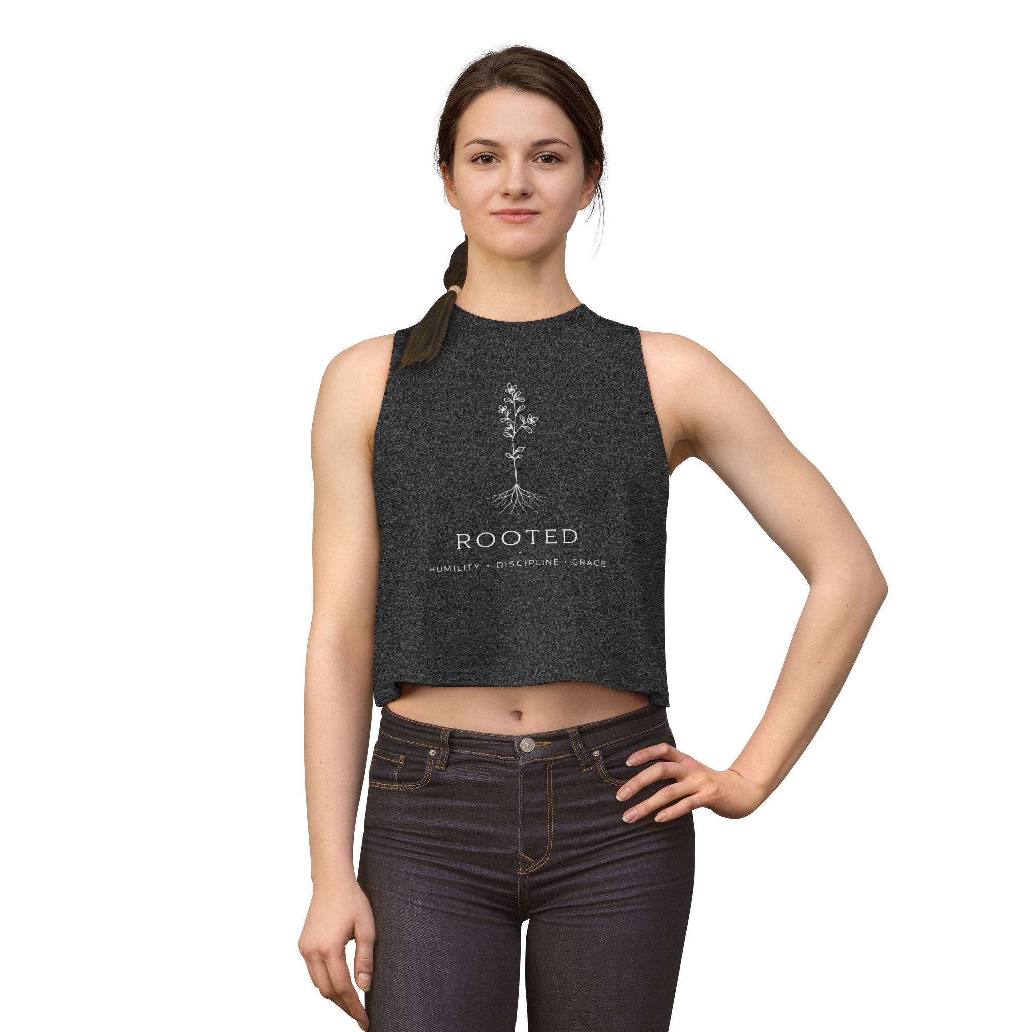 Rooted Crop Top — Women's Barre Workout Tank