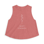 Quiet Strength Crop Top — Women's Barre Workout Tank