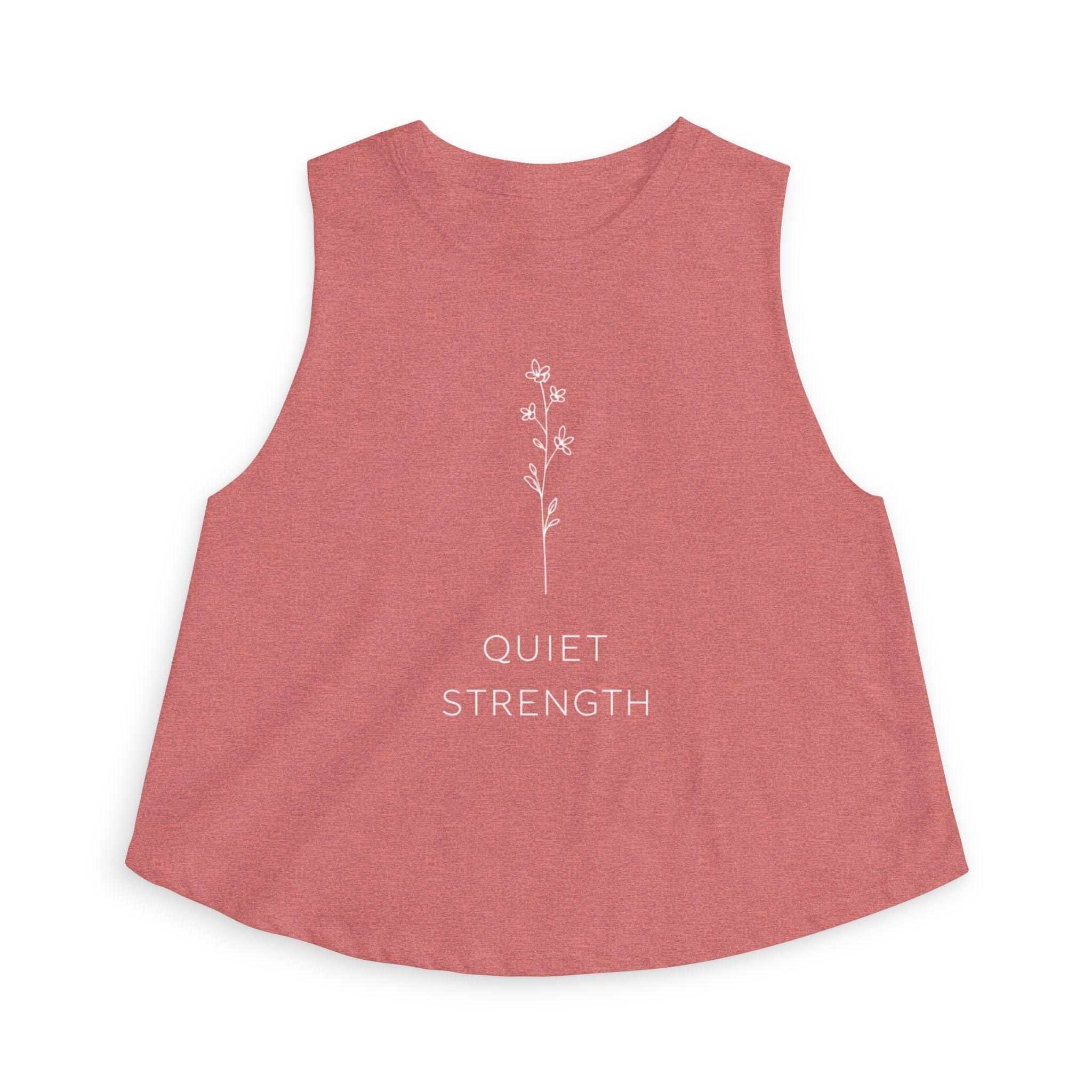 Quiet Strength Crop Top — Women's Barre Workout Tank