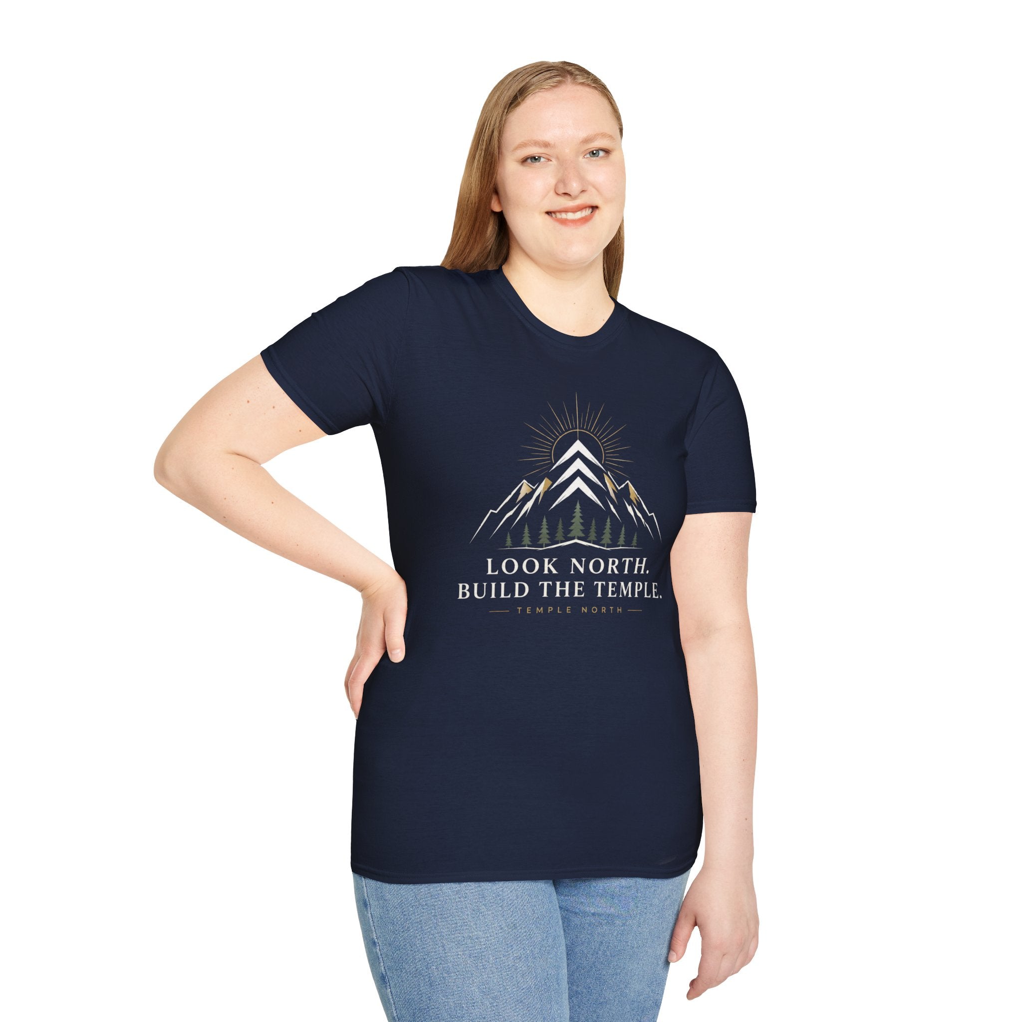 Look North. Build The Temple T-Shirt