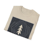 Look North Topographical-Temple North T-Shirt