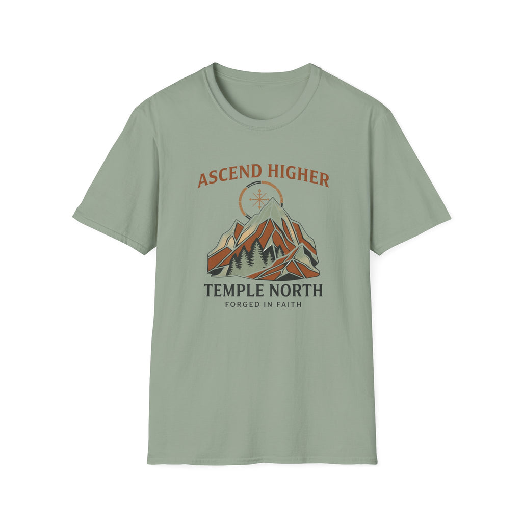 Ascend Higher-Forged In Faith-Temple North-T-Shirt