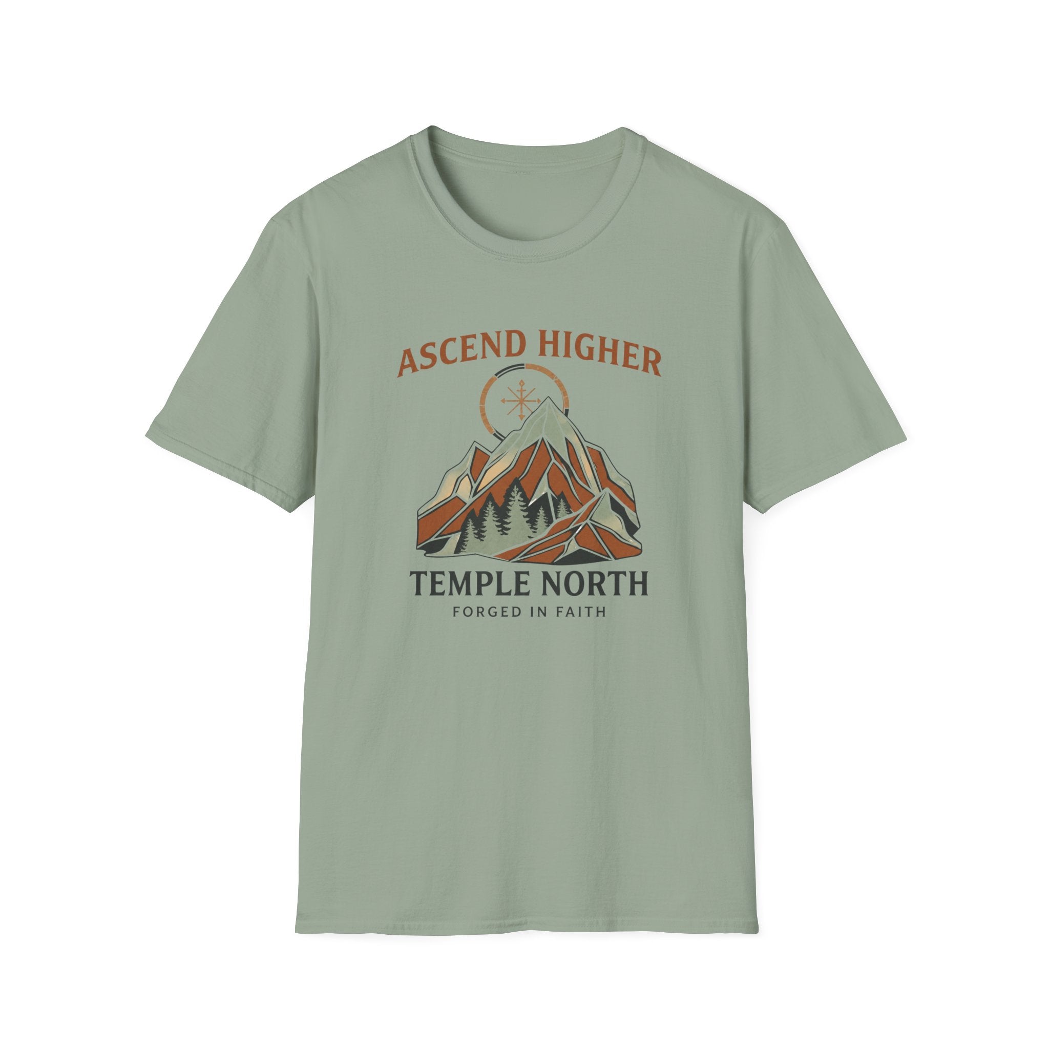 Ascend Higher-Forged In Faith-Temple North-T-Shirt