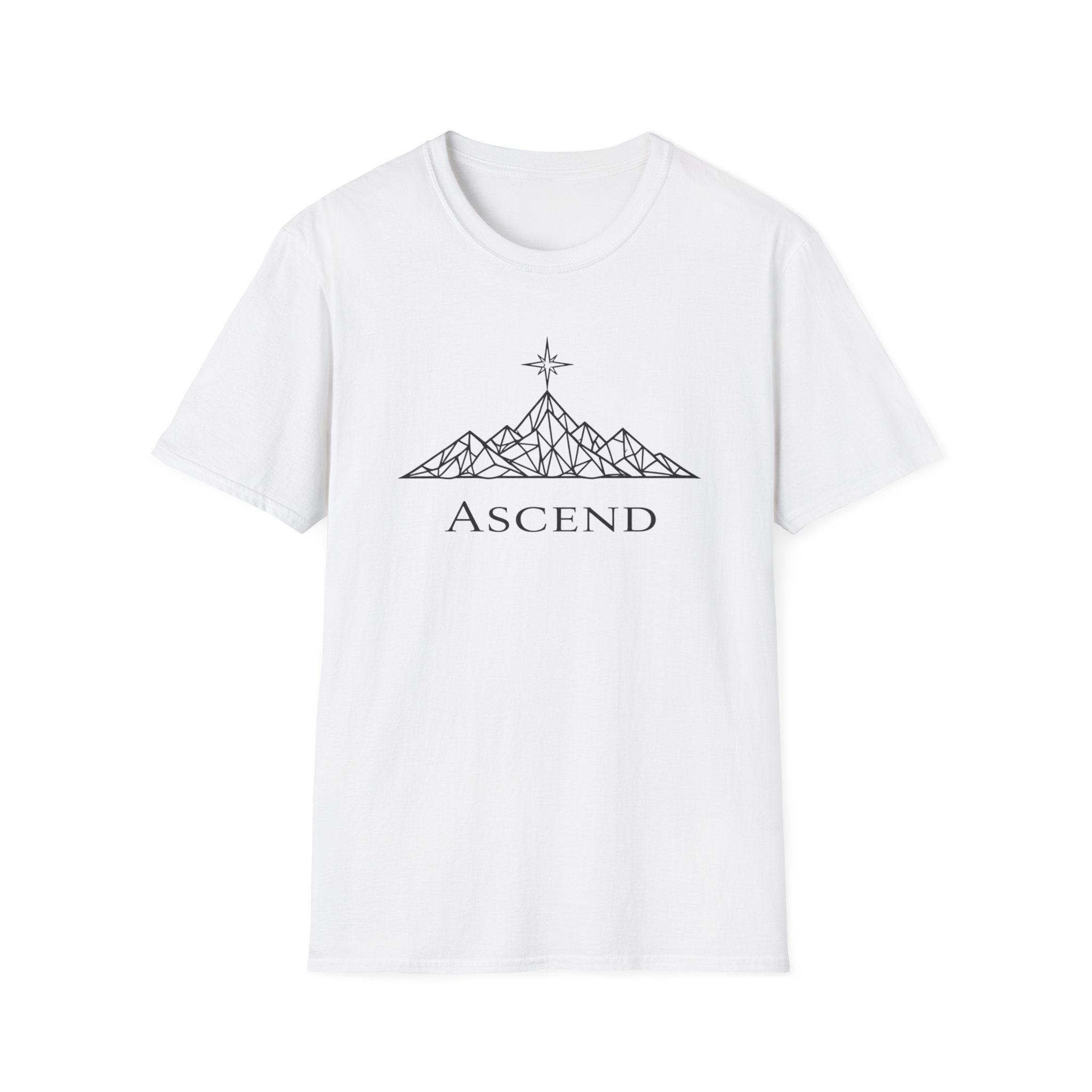 Ascend Geometric Mountain-T-Shirt