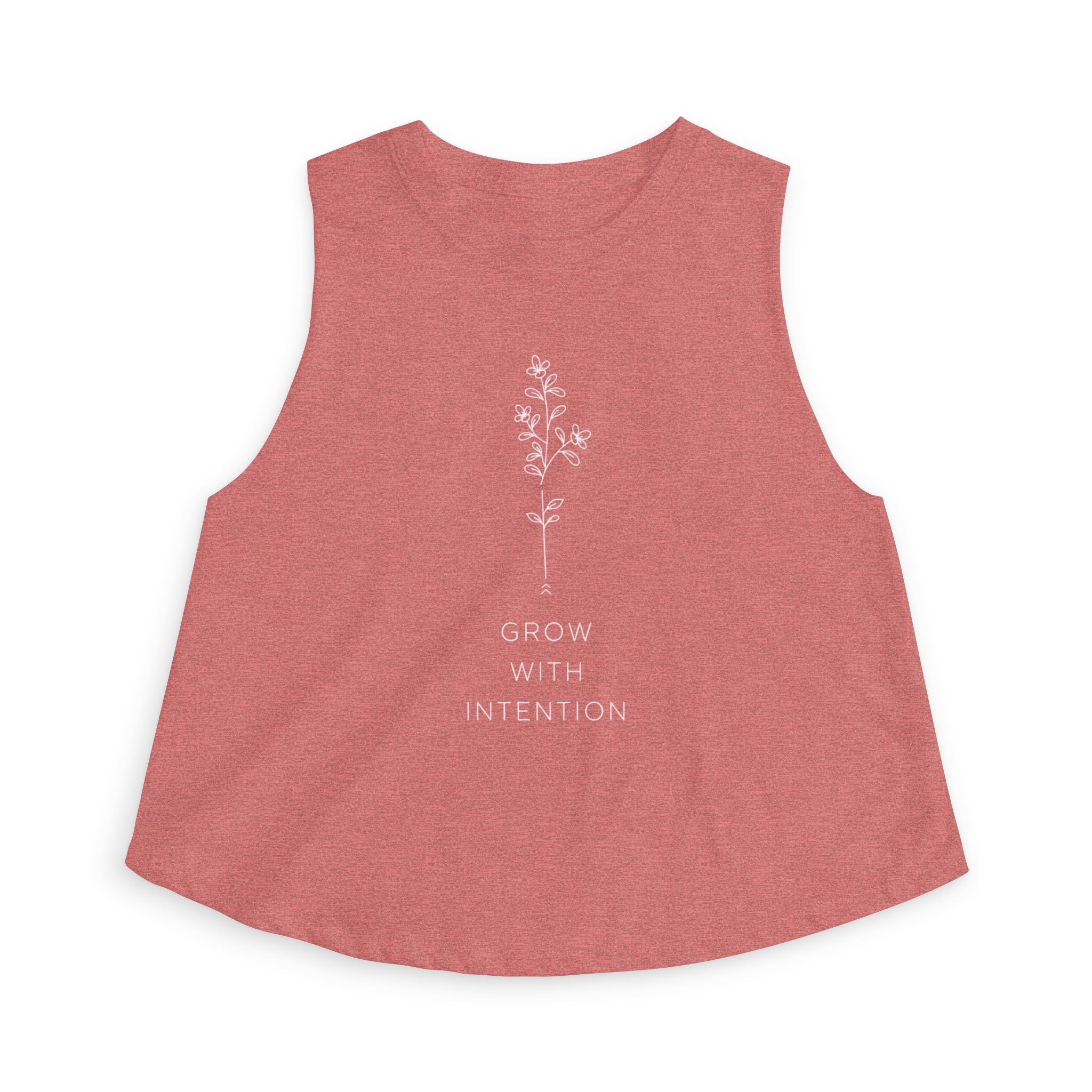 Grow With Intention Crop Top — Women's Barre Workout Tank