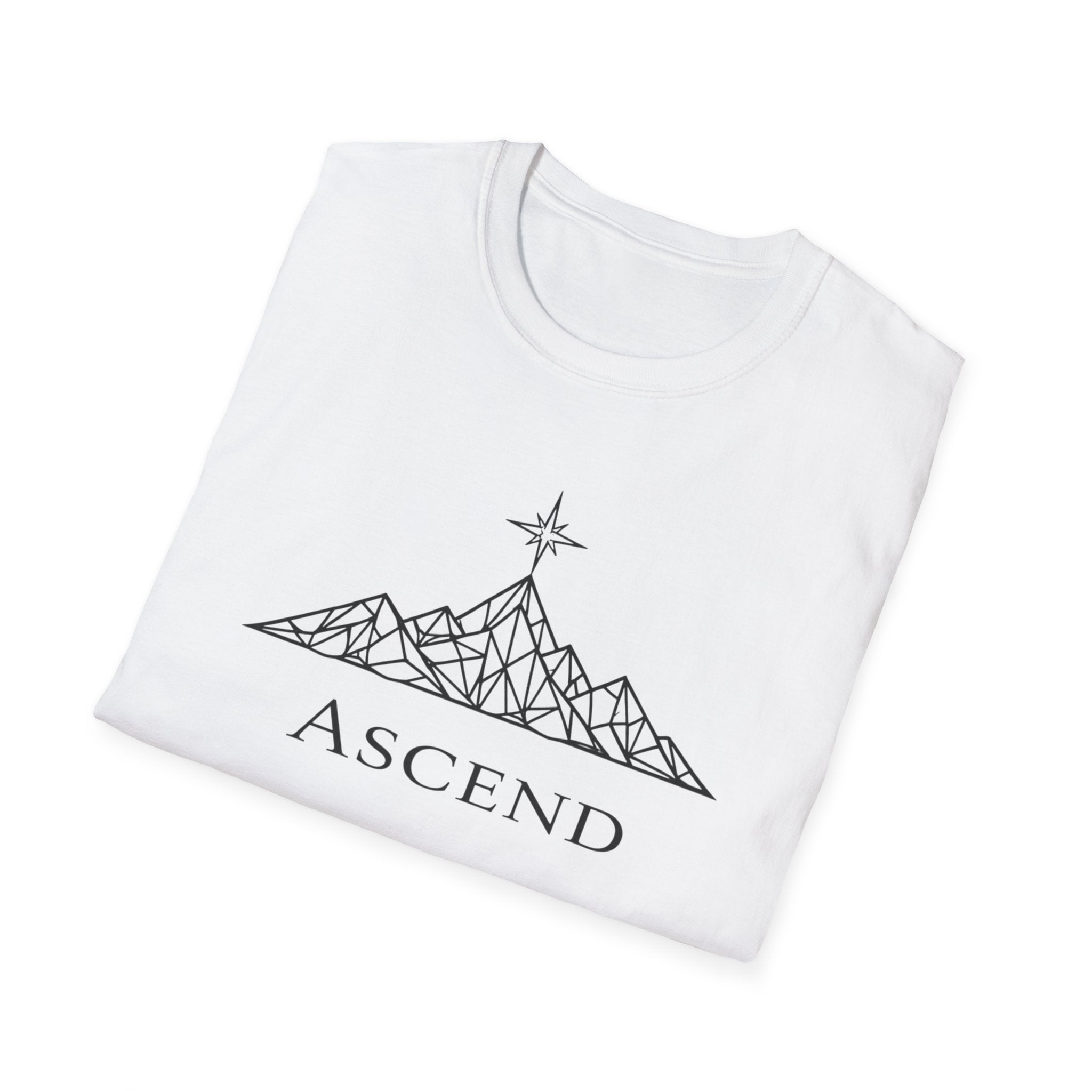 Ascend Geometric Mountain-T-Shirt