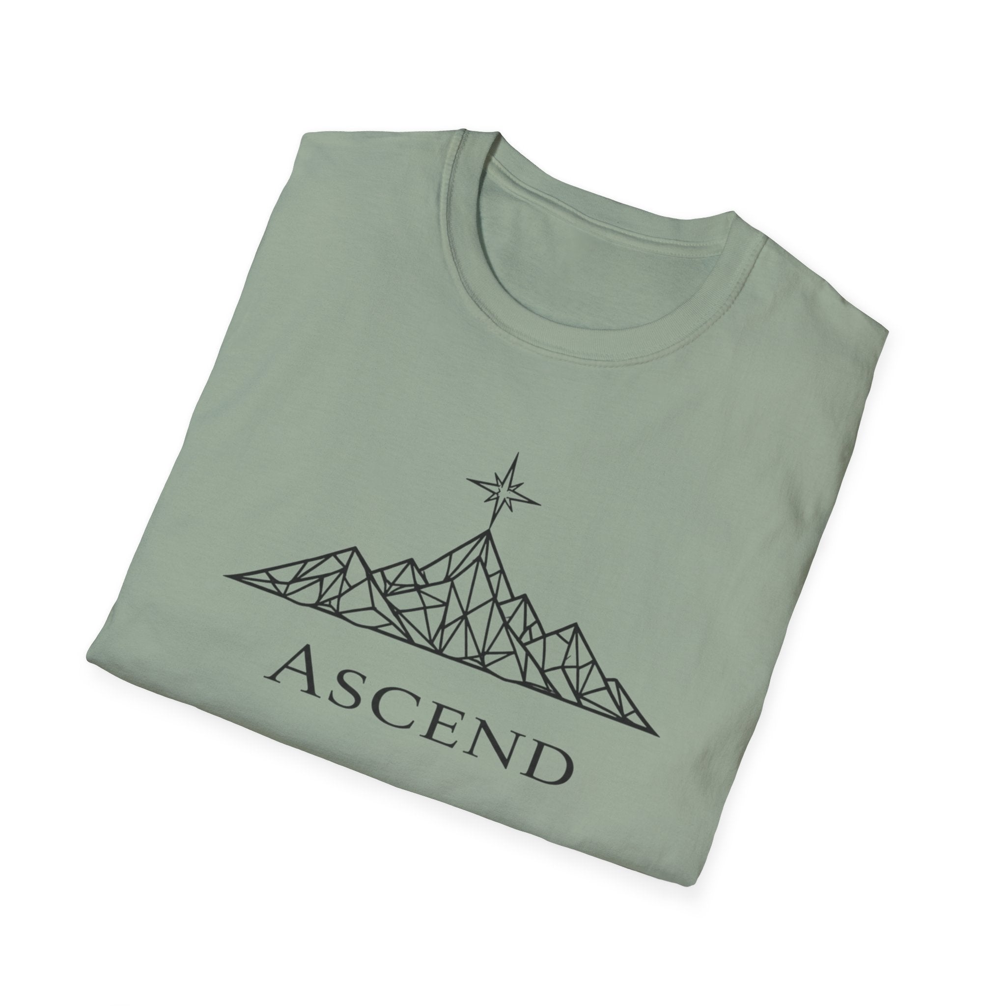 Ascend Geometric Mountain-T-Shirt