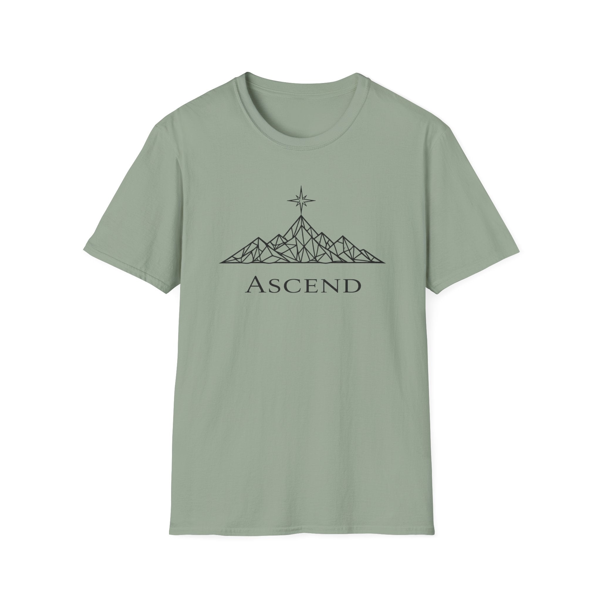 Ascend Geometric Mountain-T-Shirt