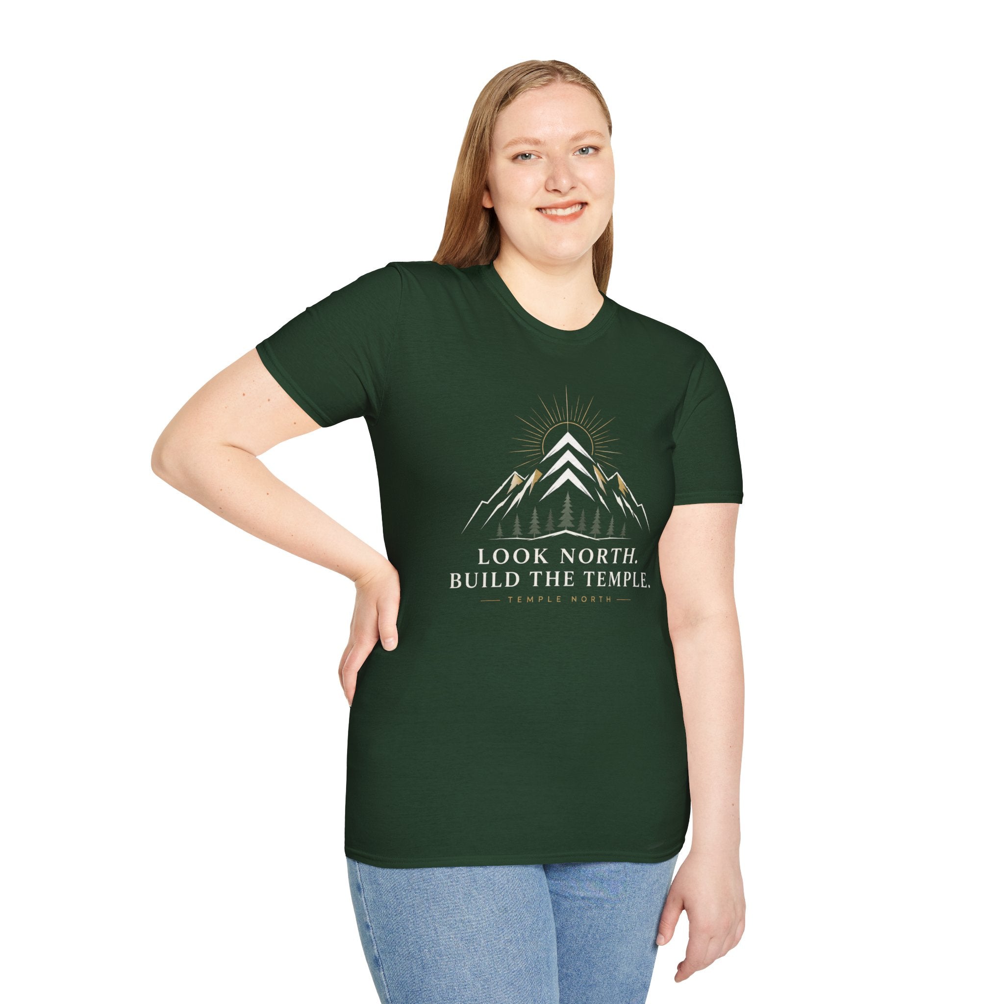 Look North. Build The Temple T-Shirt