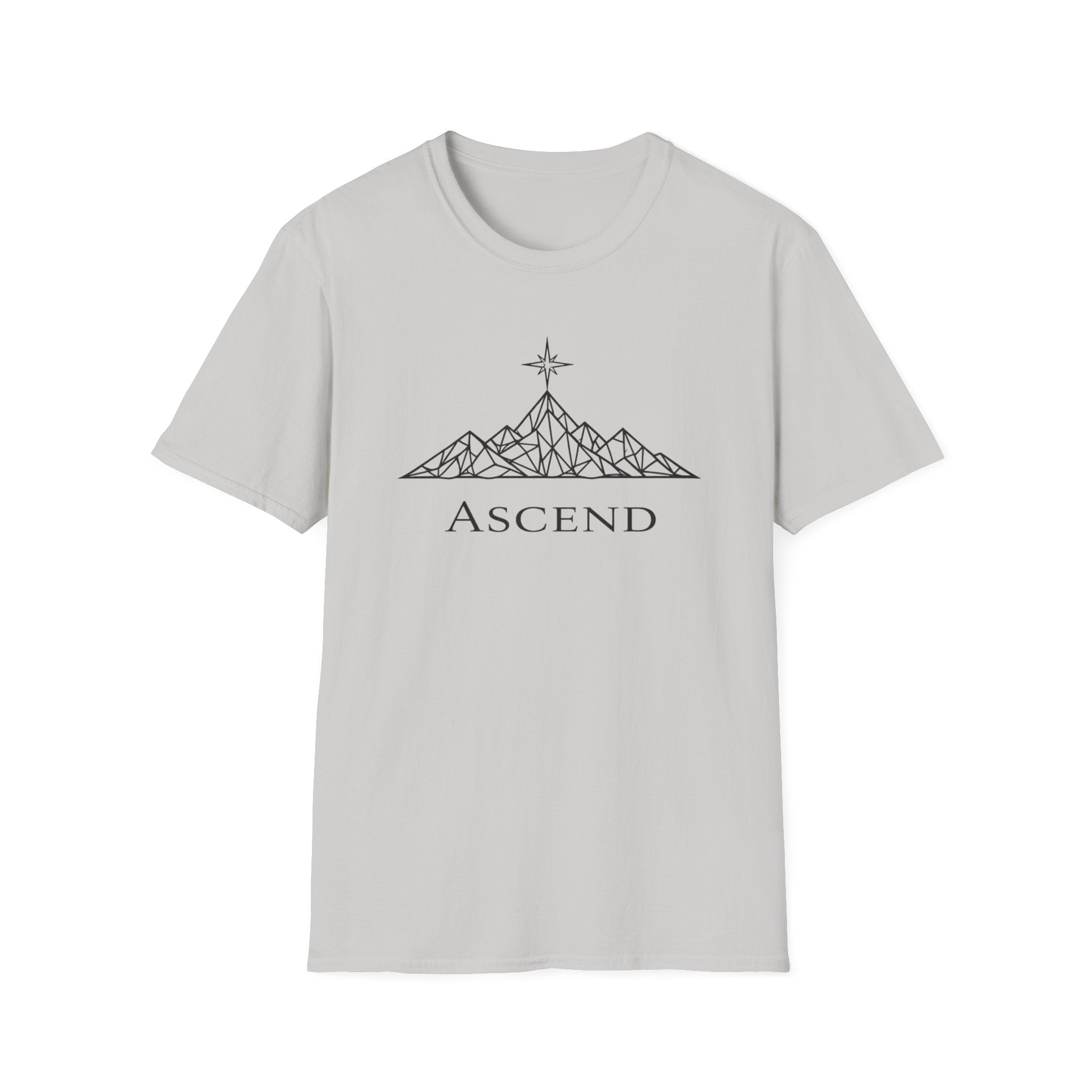 Ascend Geometric Mountain-T-Shirt