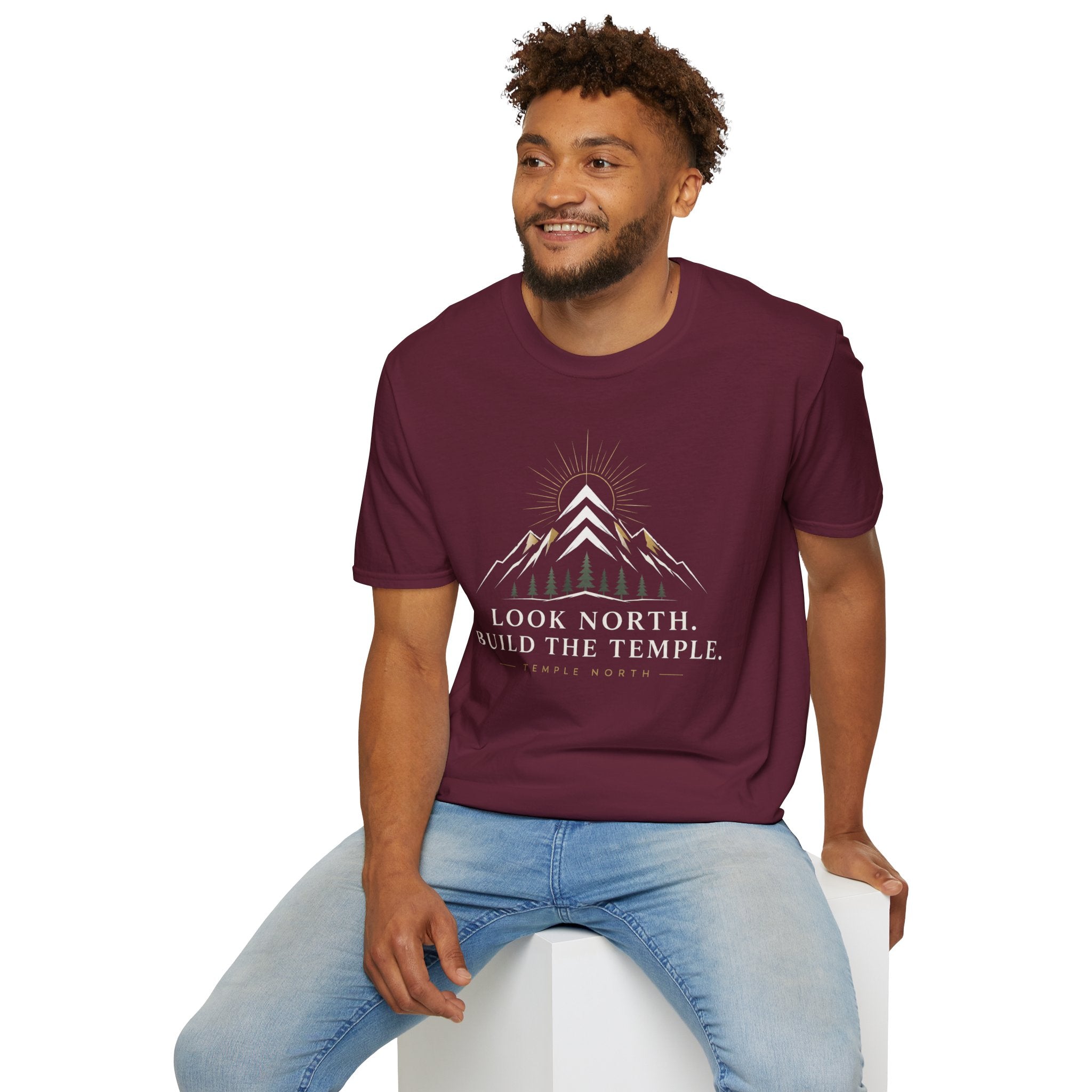Look North. Build The Temple T-Shirt