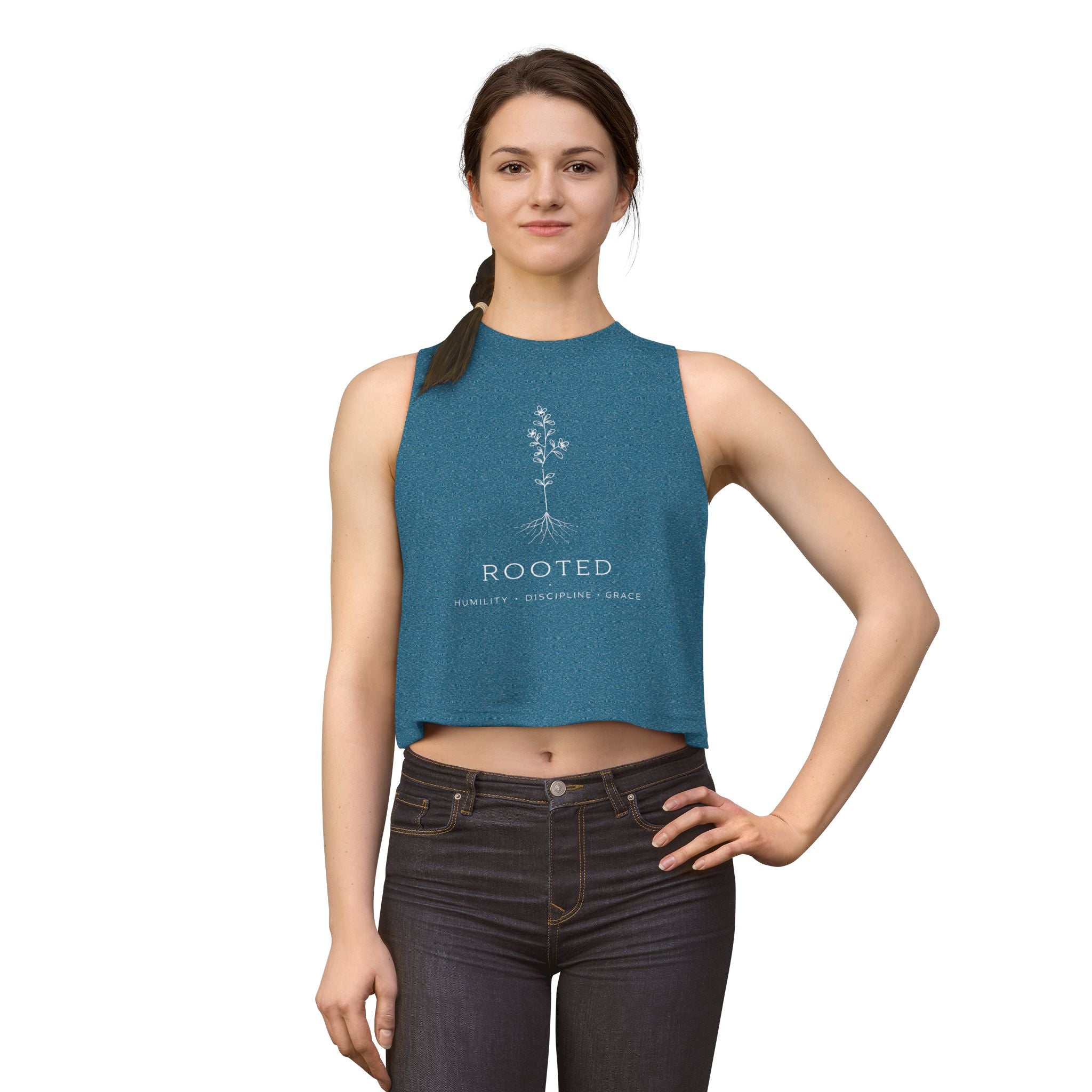 Rooted Crop Top — Women's Barre Workout Tank