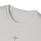 Geometric Mountain-Temple North (White) T-Shirt