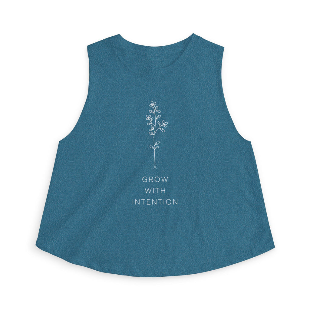 Grow With Intention Crop Top — Women's Barre Workout Tank