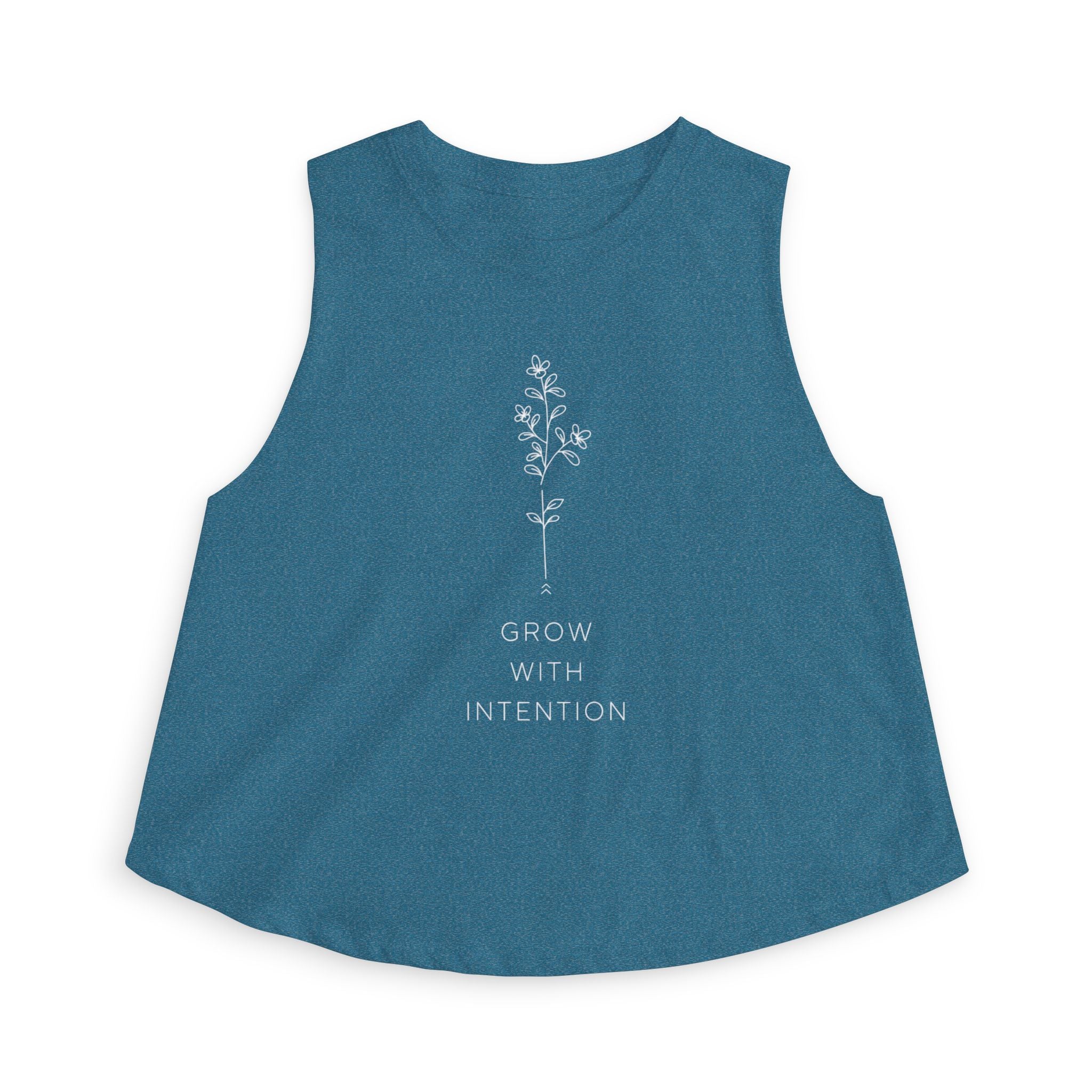 Grow With Intention Crop Top — Women's Barre Workout Tank
