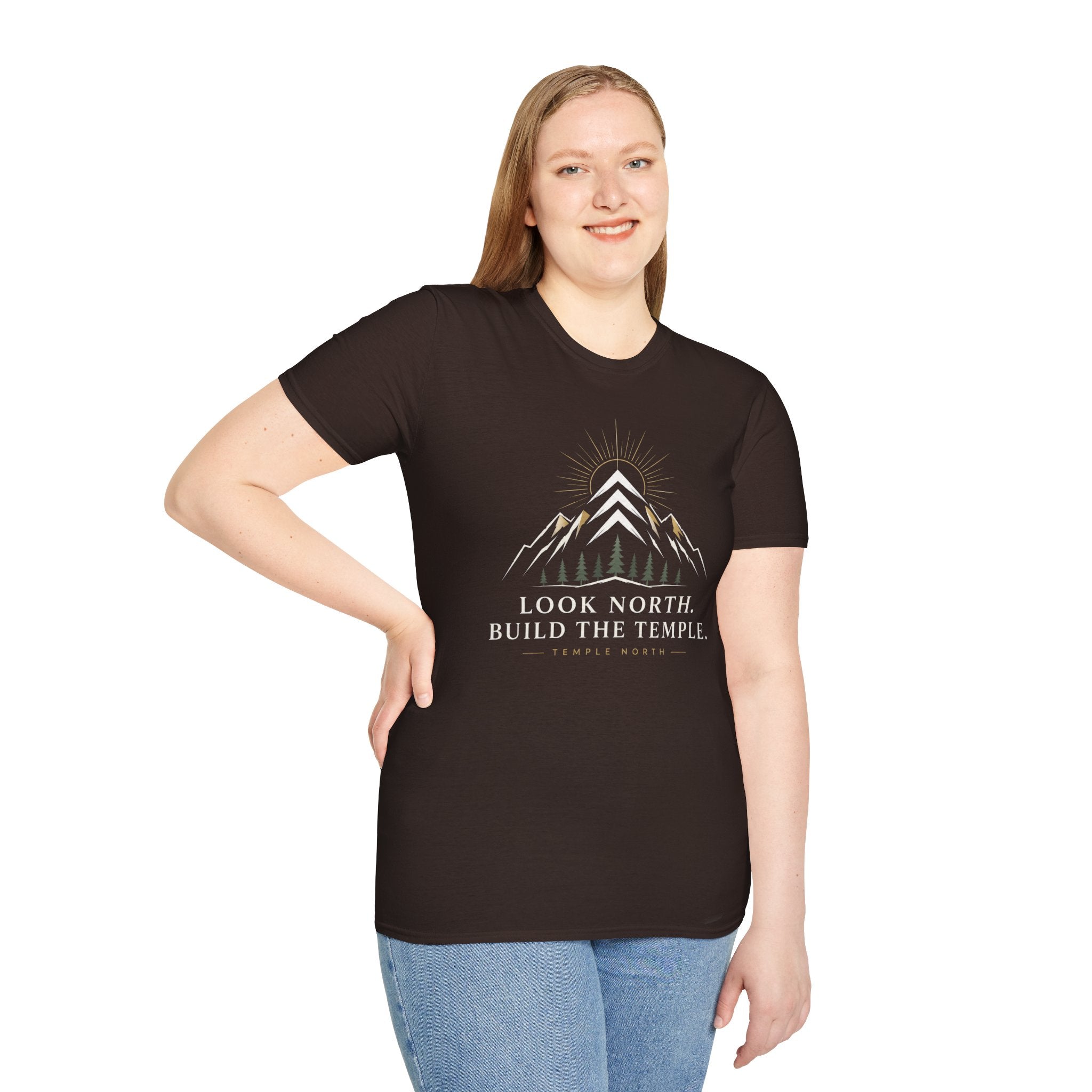 Look North. Build The Temple T-Shirt