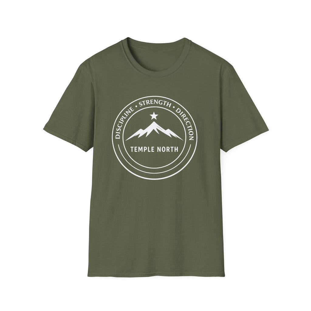 Discipline Strength Direction-Temple North (White) T-Shirt