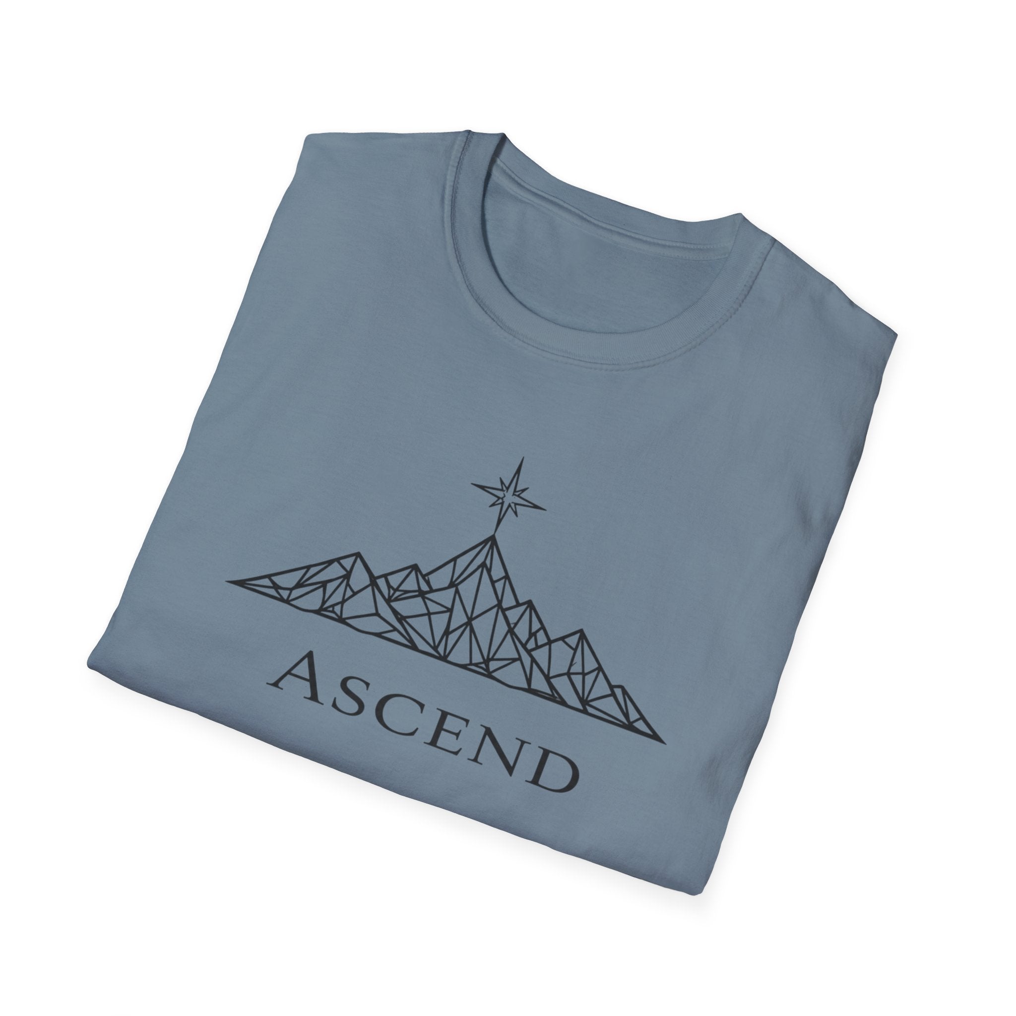 Ascend Geometric Mountain-T-Shirt