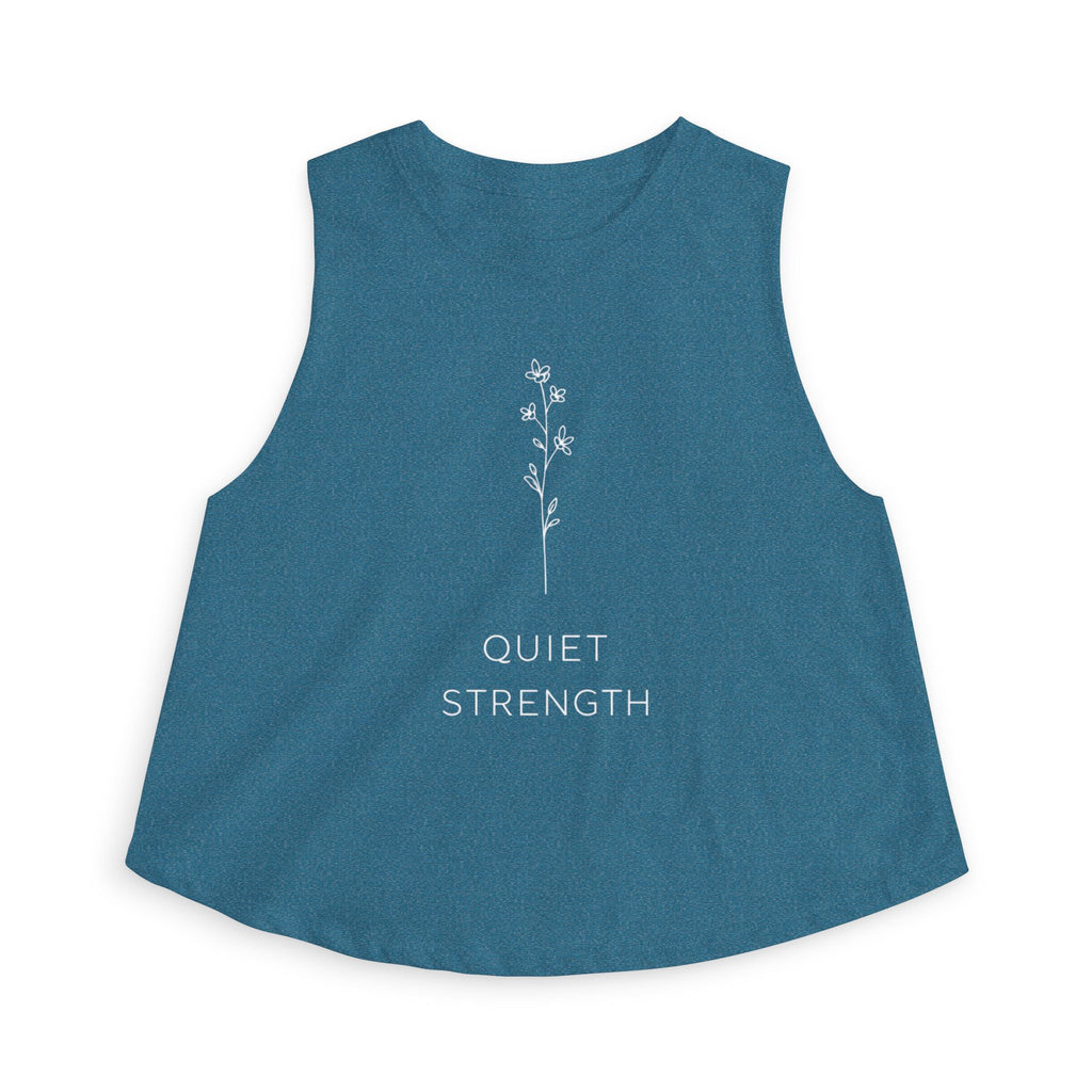 Quiet Strength Crop Top — Women's Barre Workout Tank