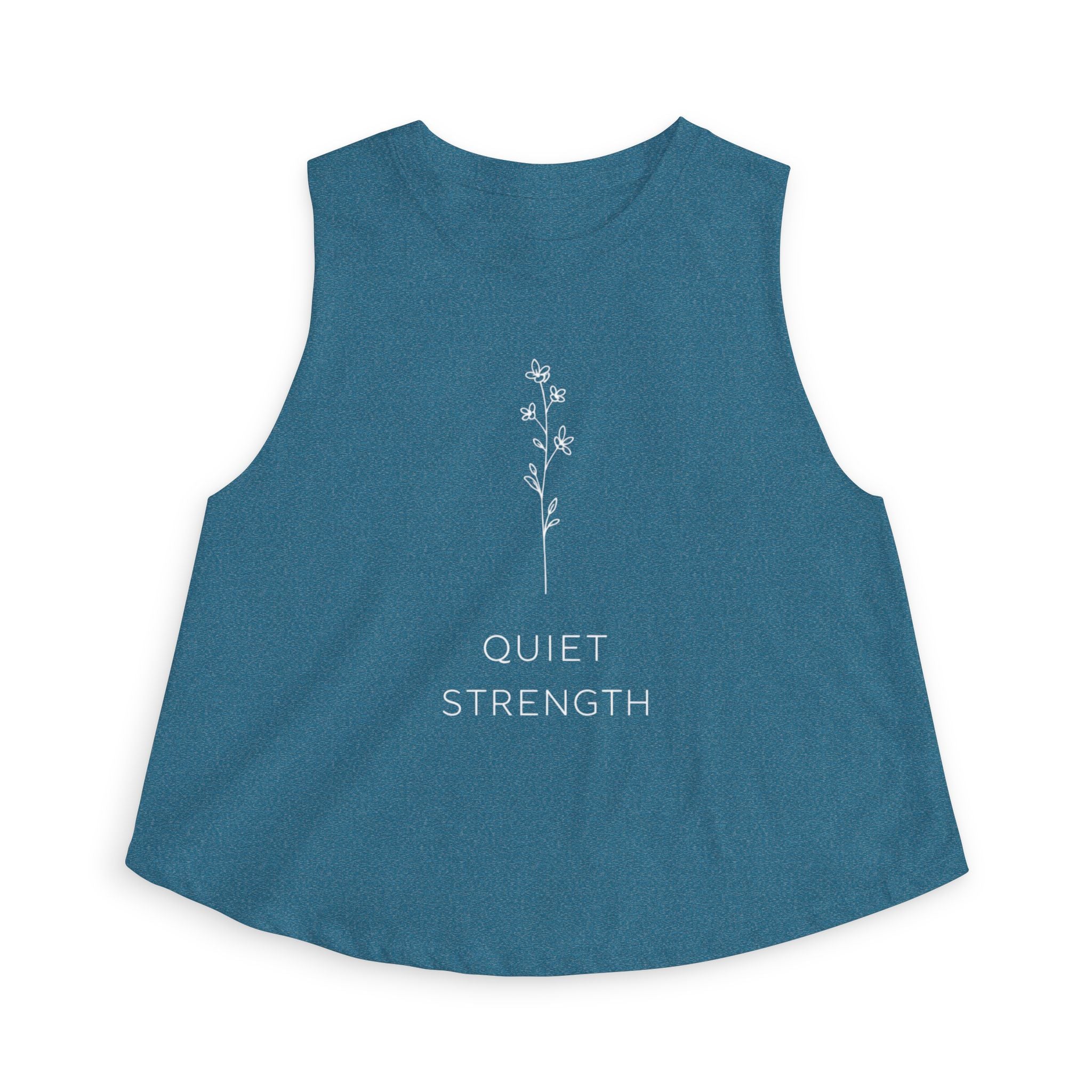 Quiet Strength Crop Top — Women's Barre Workout Tank