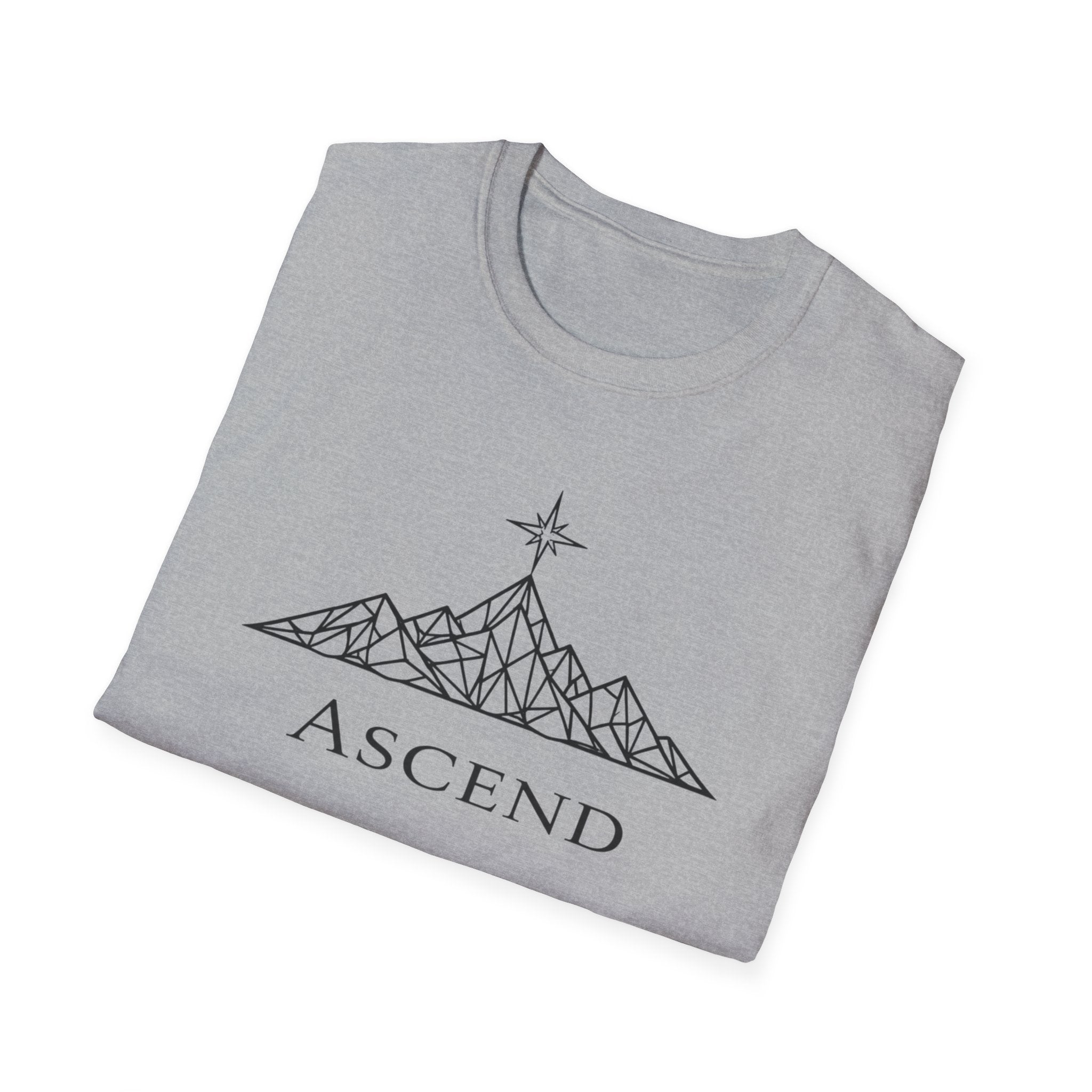 Ascend Geometric Mountain-T-Shirt