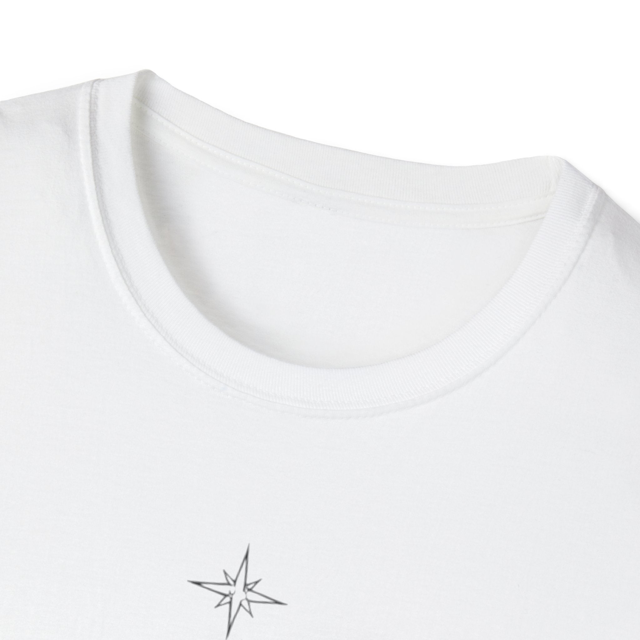 Geometric Mountain-Temple North (White) T-Shirt