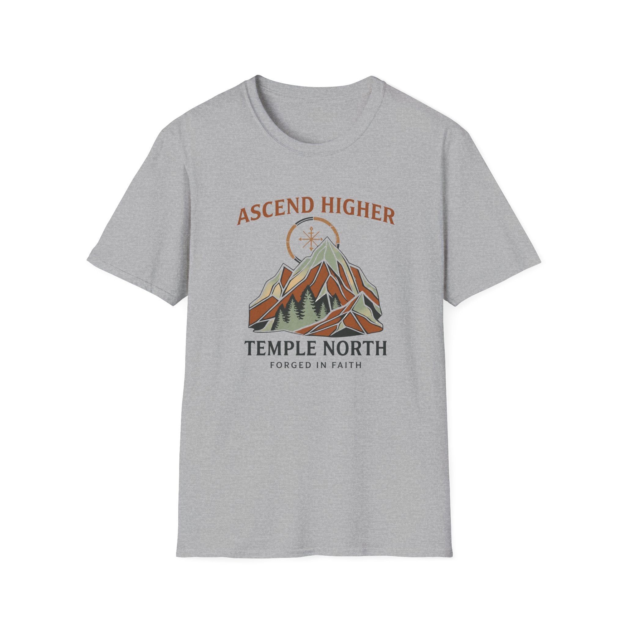 Ascend Higher-Forged In Faith-Temple North-T-Shirt