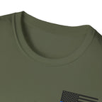 Thin Blue Line Flag  T-Shirt