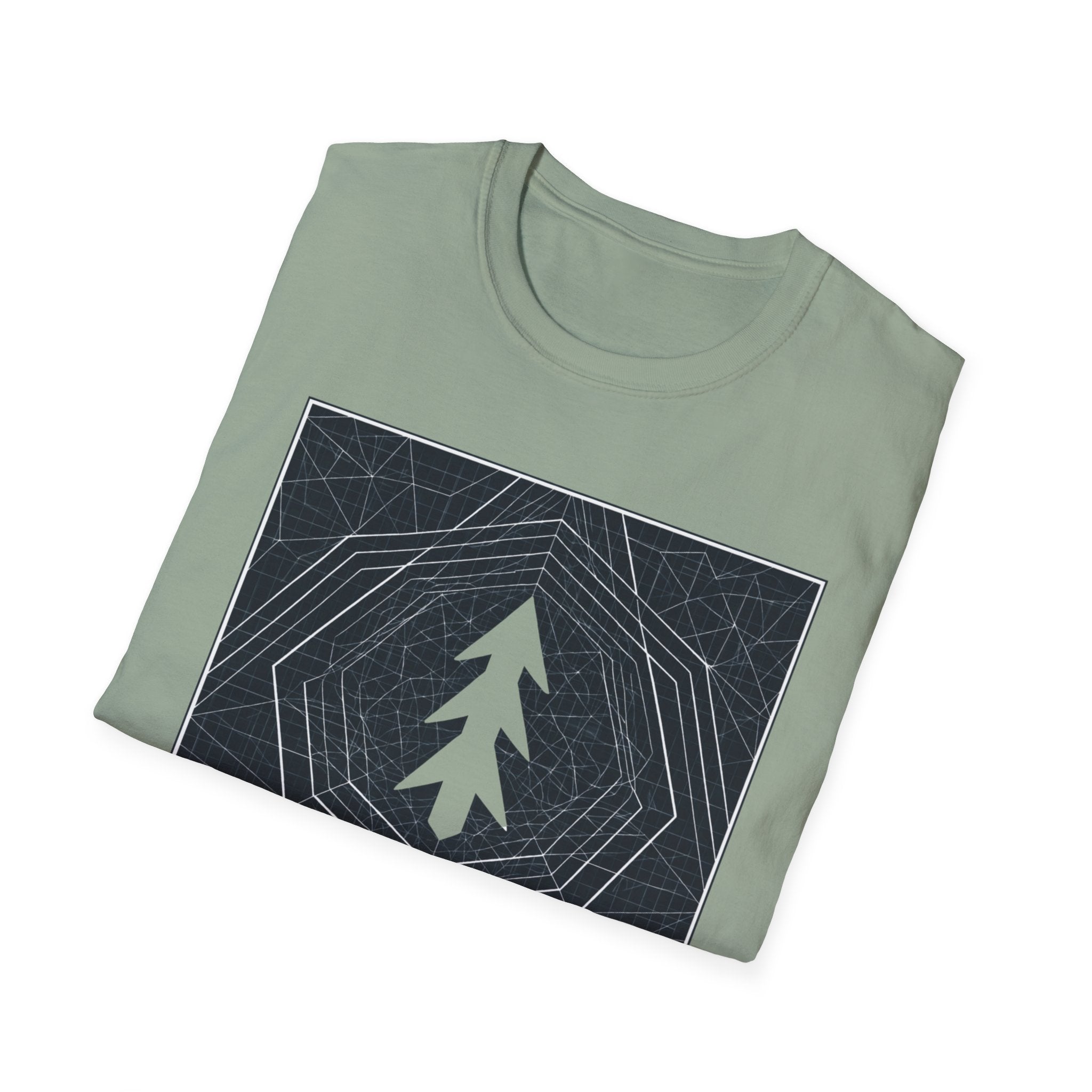 Look North Topographical-Temple North T-Shirt