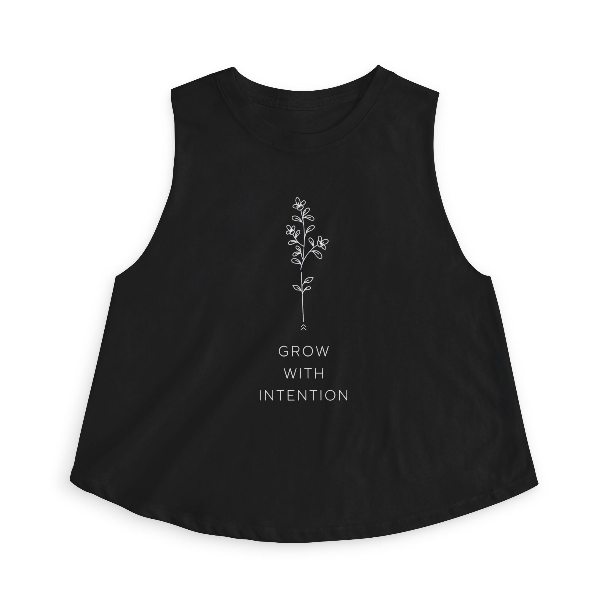 Grow With Intention Crop Top — Women's Barre Workout Tank