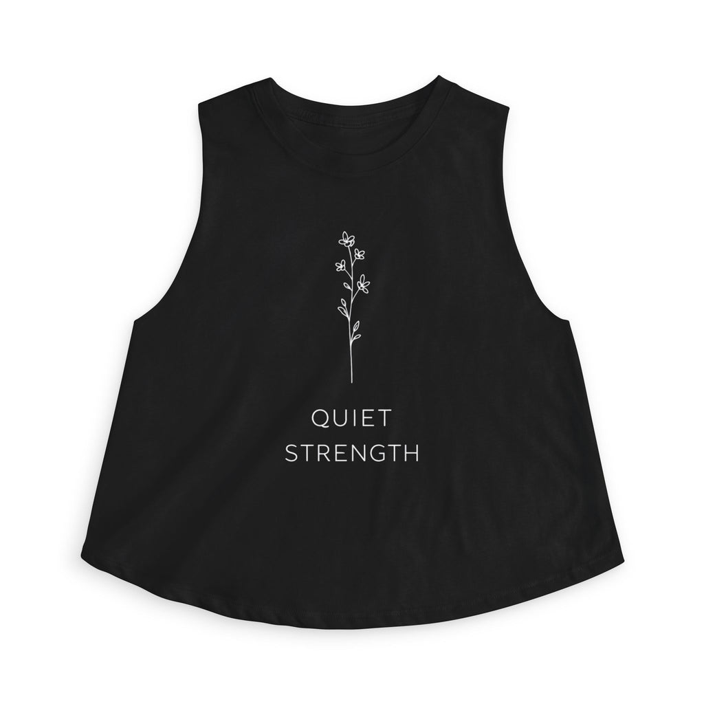 Quiet Strength Crop Top — Women's Barre Workout Tank