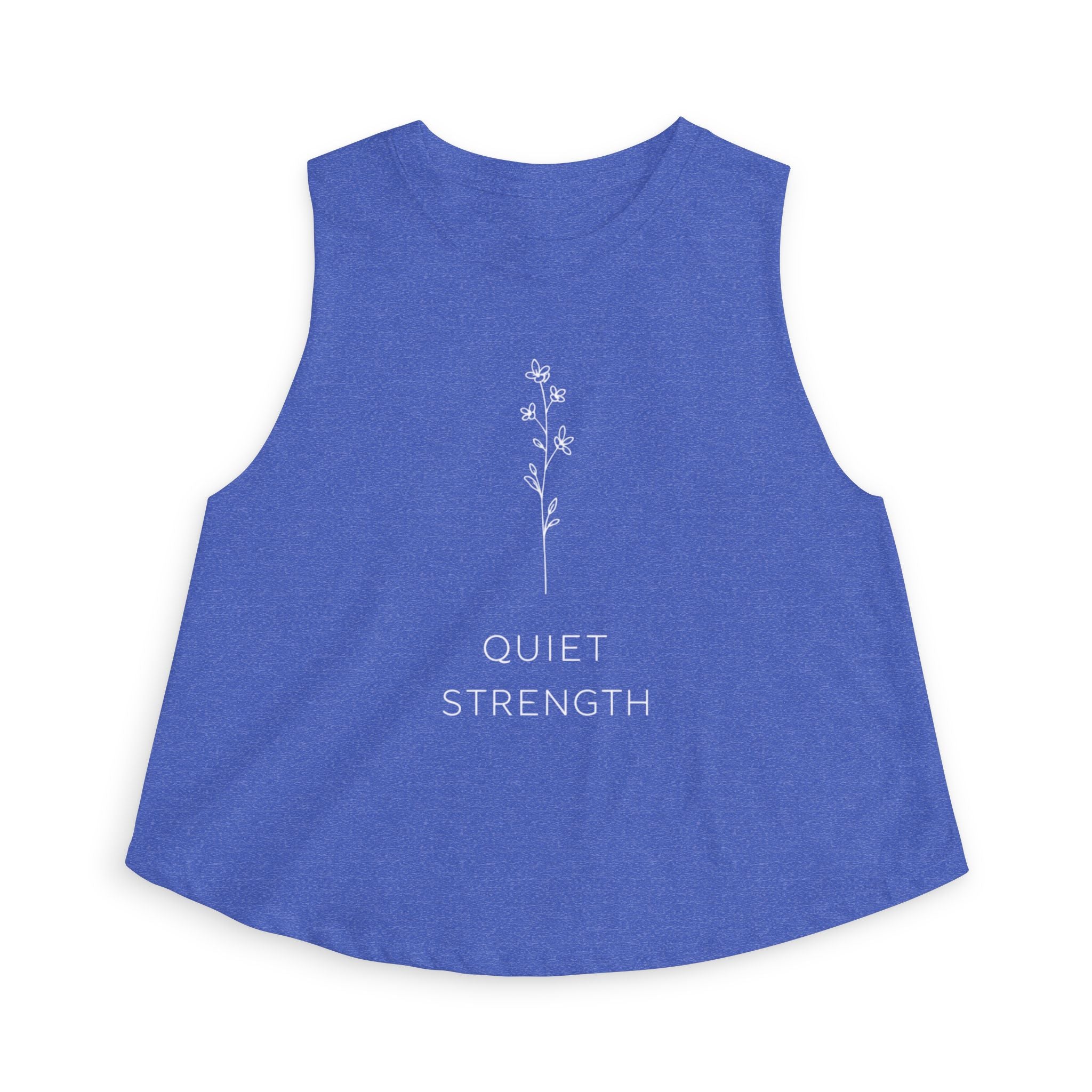 Quiet Strength Crop Top — Women's Barre Workout Tank